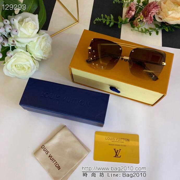 LV路易威登 新款 新潮logo鍍膜 方形男士墨鏡 金屬太陽鏡  lly1527